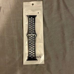 Silicone Blue and White Apple Watch band size 38/40